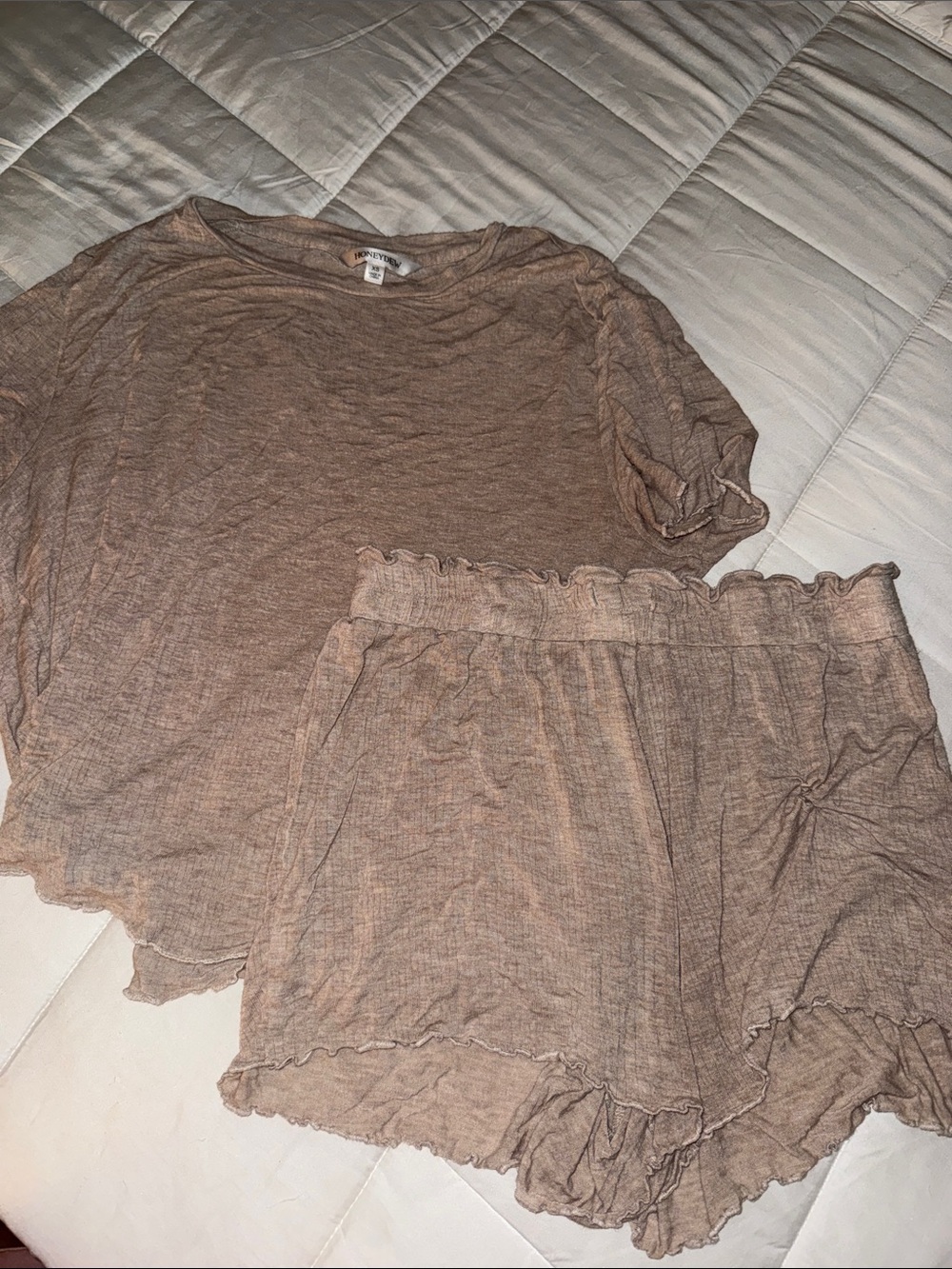 Honeydew intimates beige pajama set XS